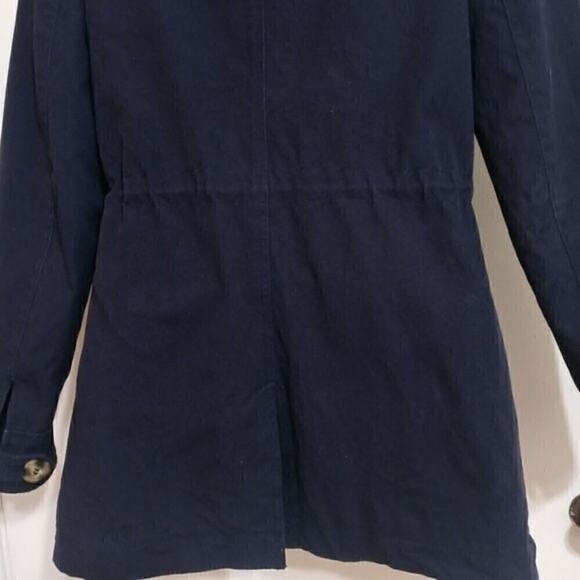 GH Bass & Co Navy Hooded Utility Jacket Small - Picture 8 of 15